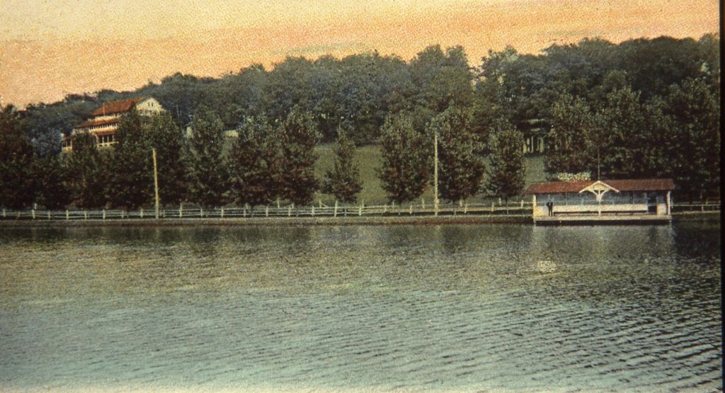 Boathouse and Lake